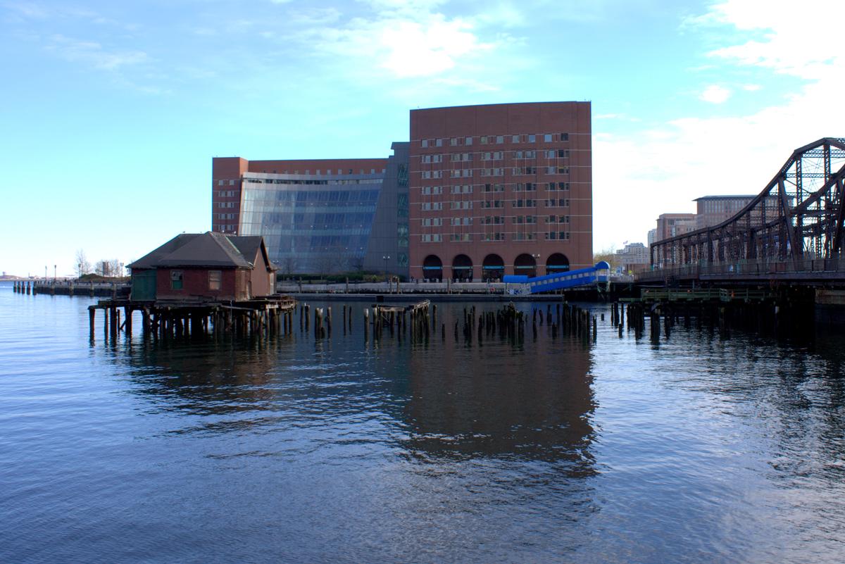 J. J. Moakley United States Courthouse seen from the Boston waterfront 