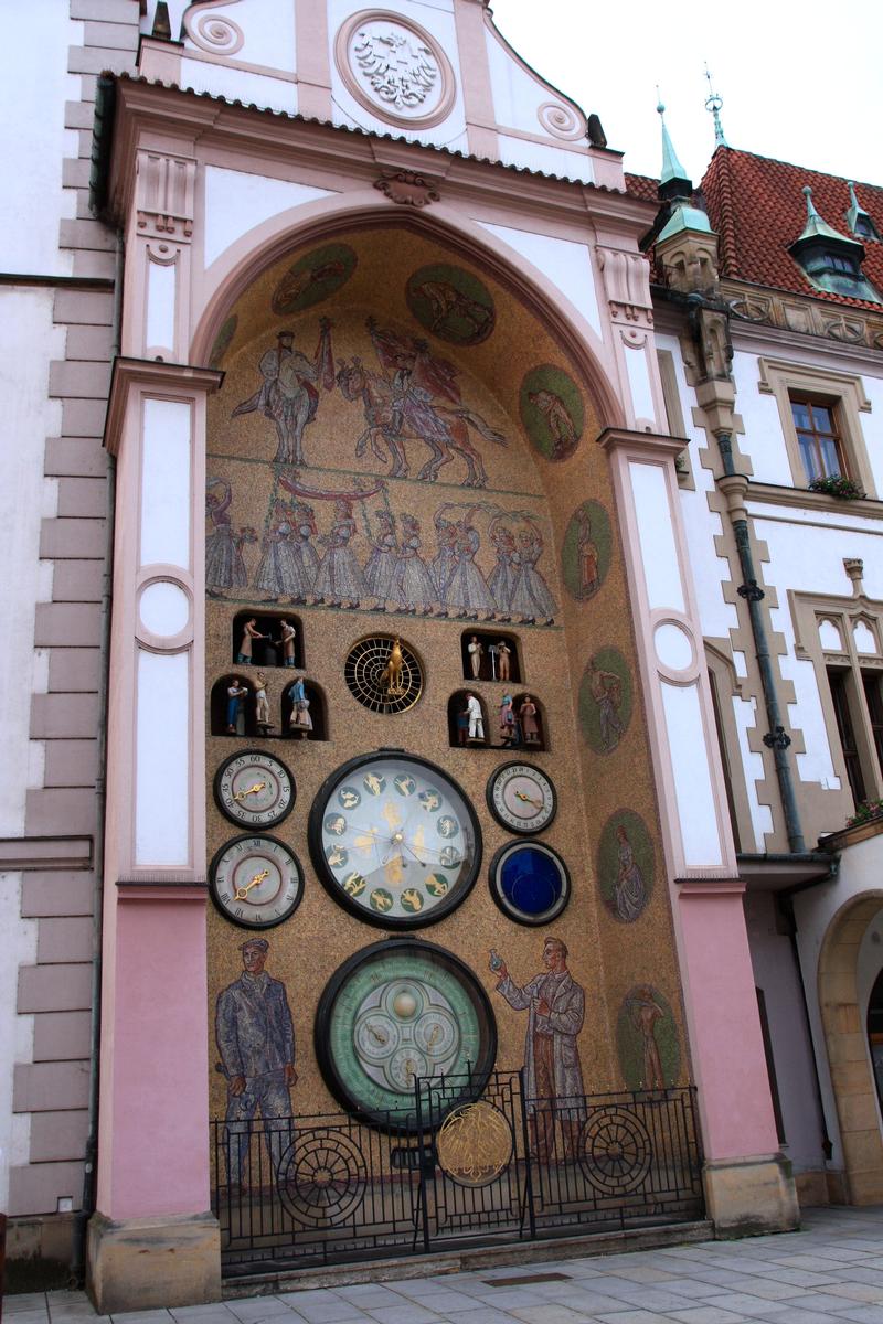 The astronomical clock located in northern part of Town Hall 
