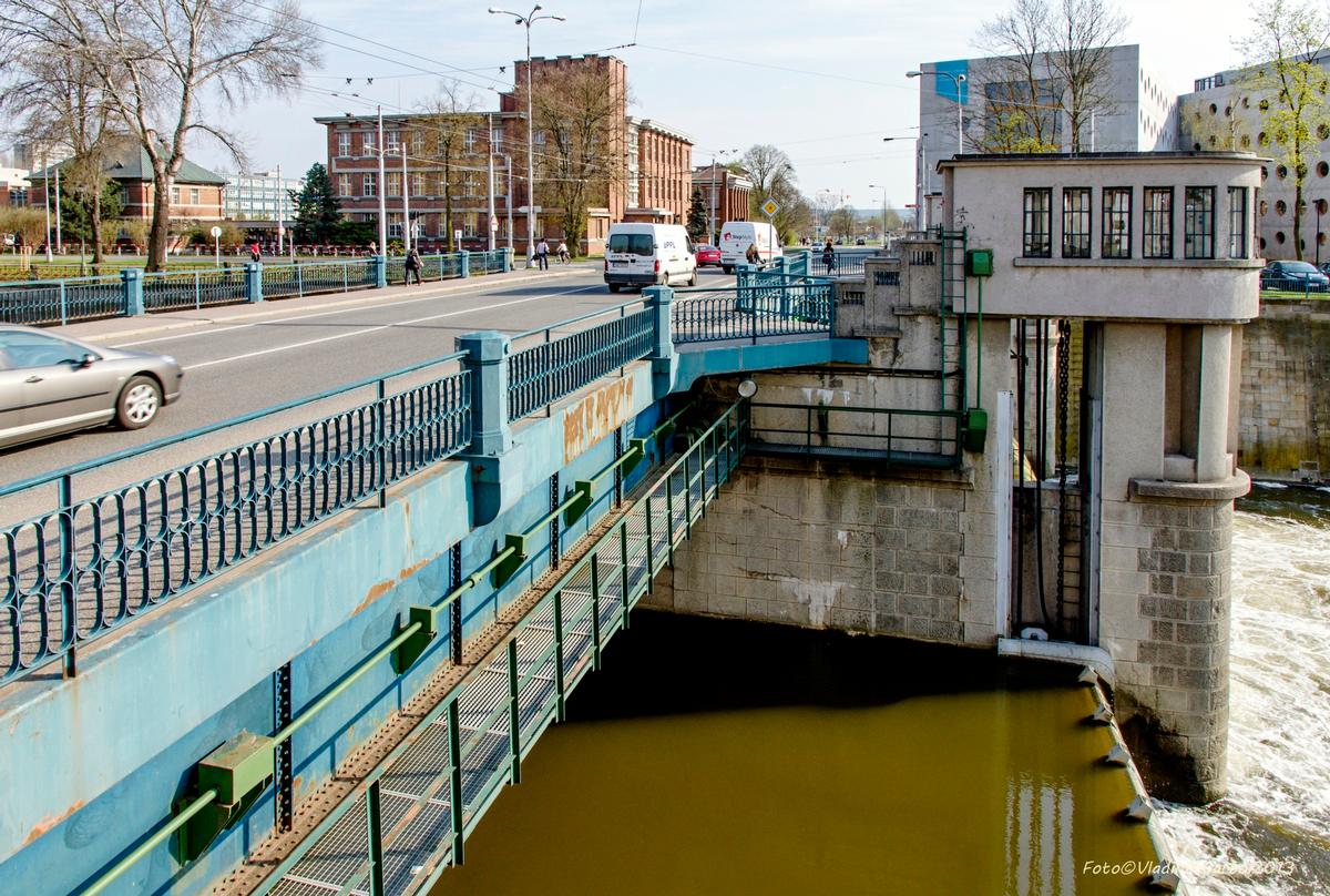 Morava Weir in Hradec Králové 