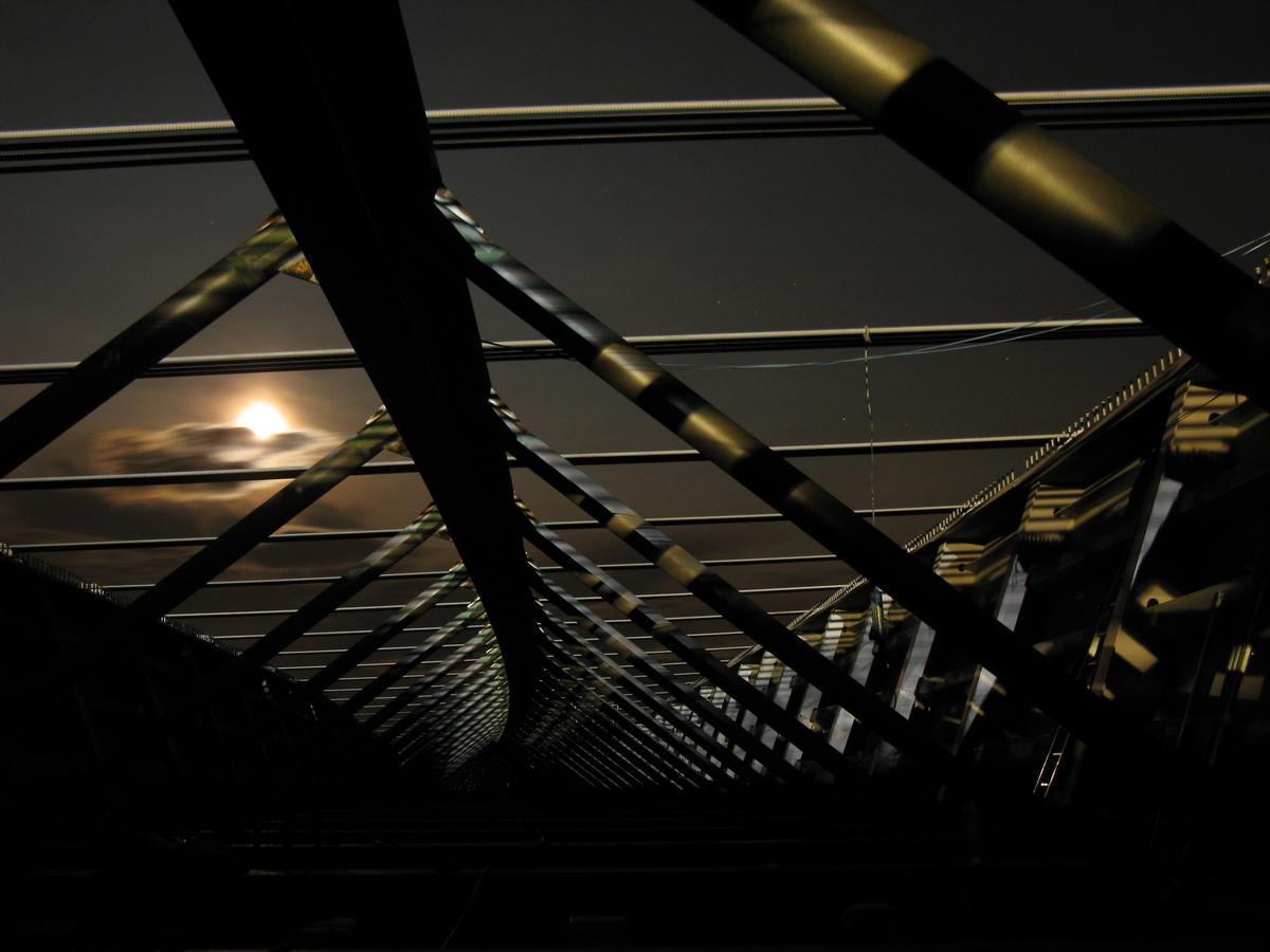 The Lochkov bridge night scenery 