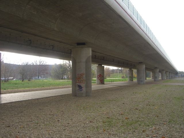 A 10 Berliner Ring Brücke /L 79 Potsdamer Straße in Ludwigsfelde Landkreis Teltow Fläming im Land Brandenburg 