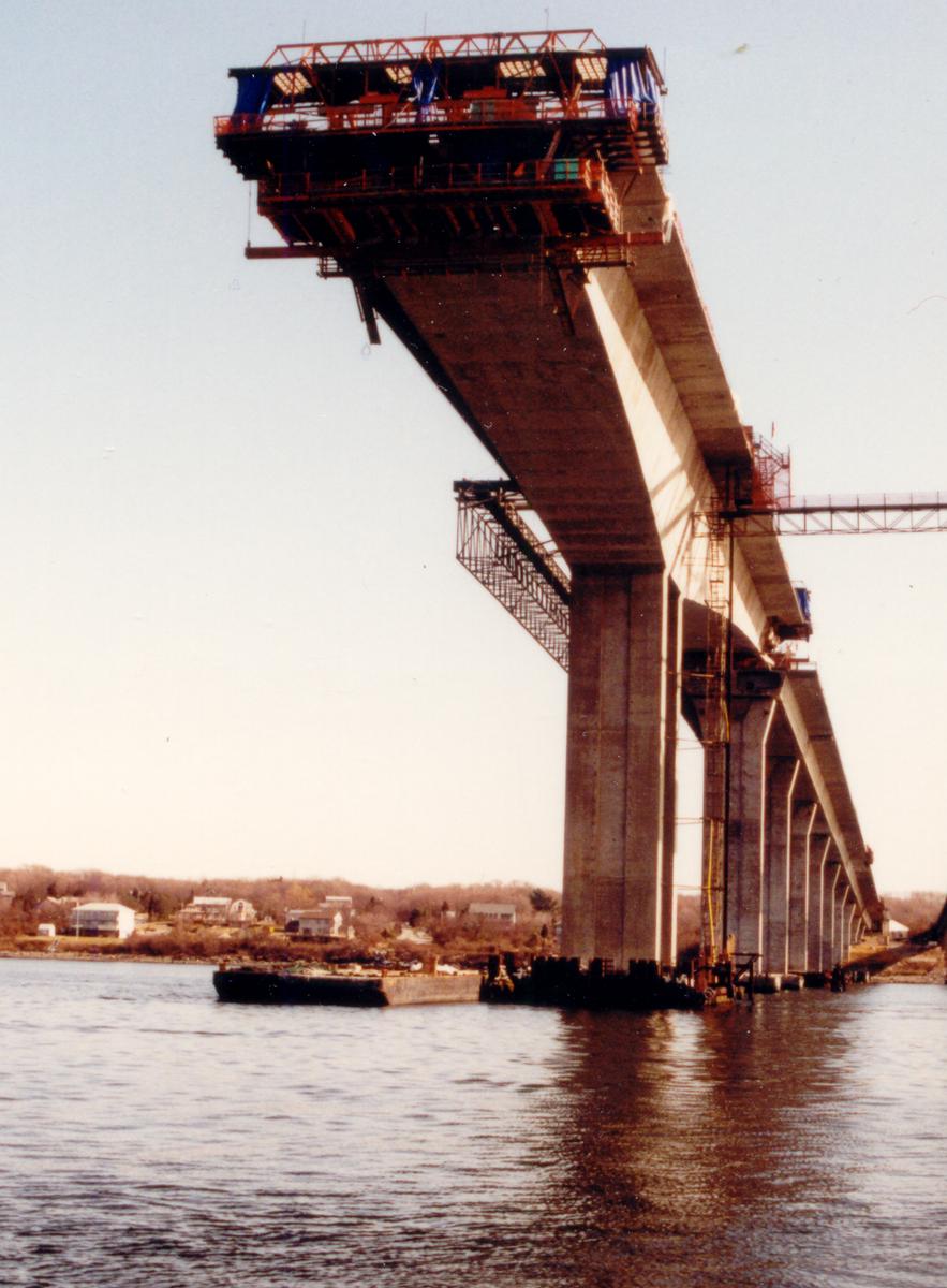 Construction of the Jamestown-Verrazano Bridge 1990-1992 