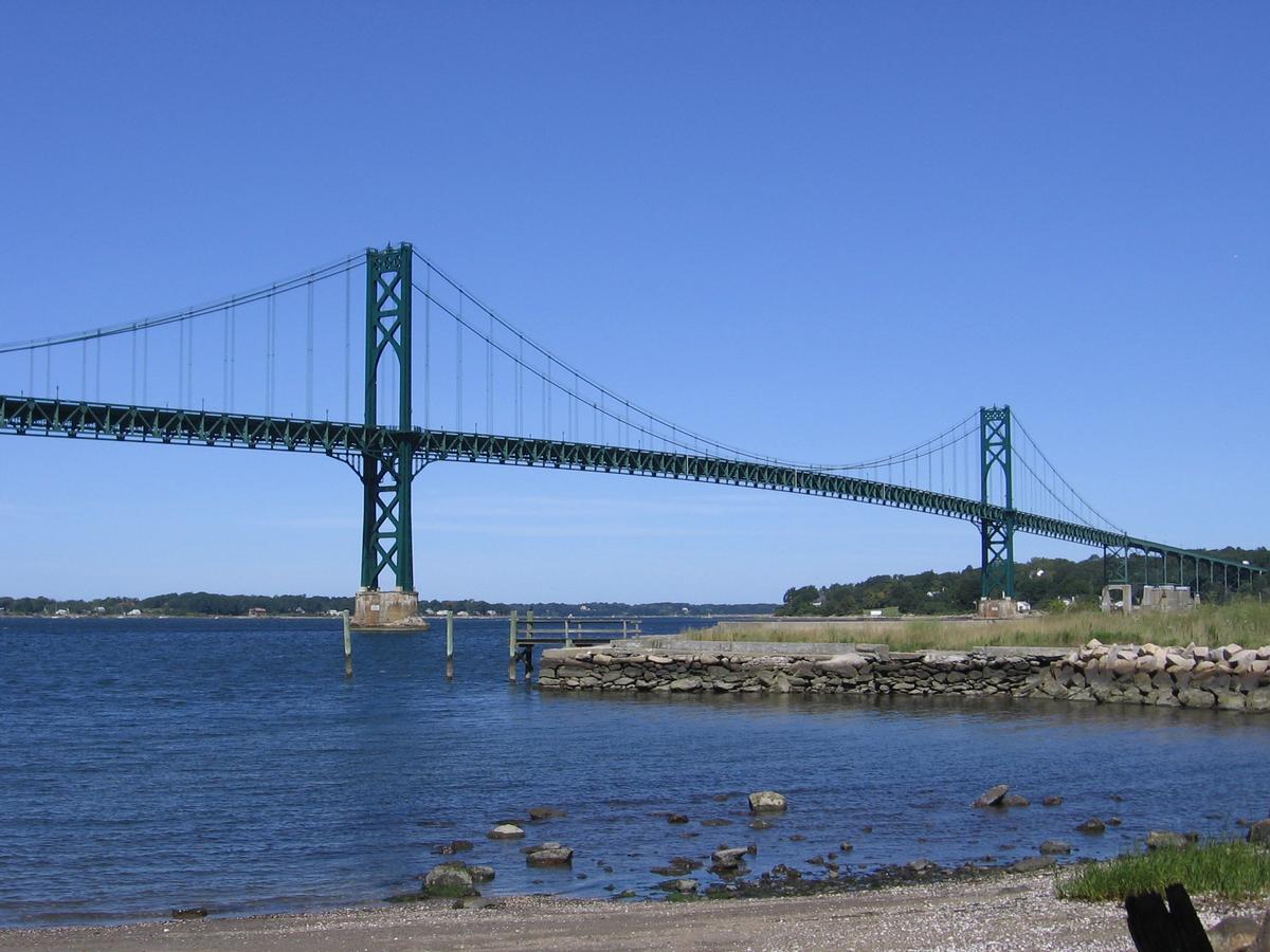 Mt. Hope Bridge, between Portsmouth and Bristol, Rhode Island, USA 
