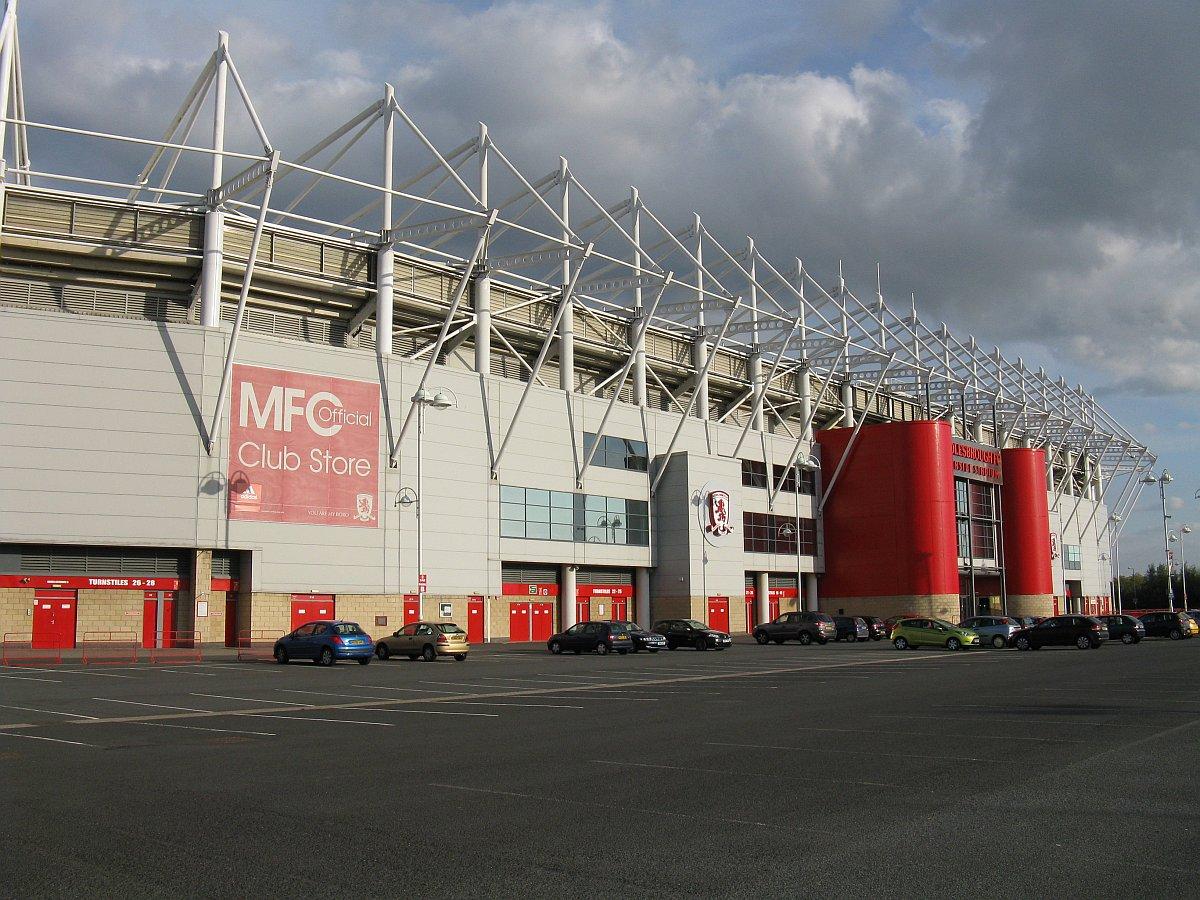 The Riverside Stadium, Middlesbrough from the north west corner 