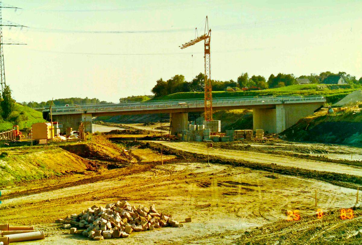 A31 im Bau 1983/1984 