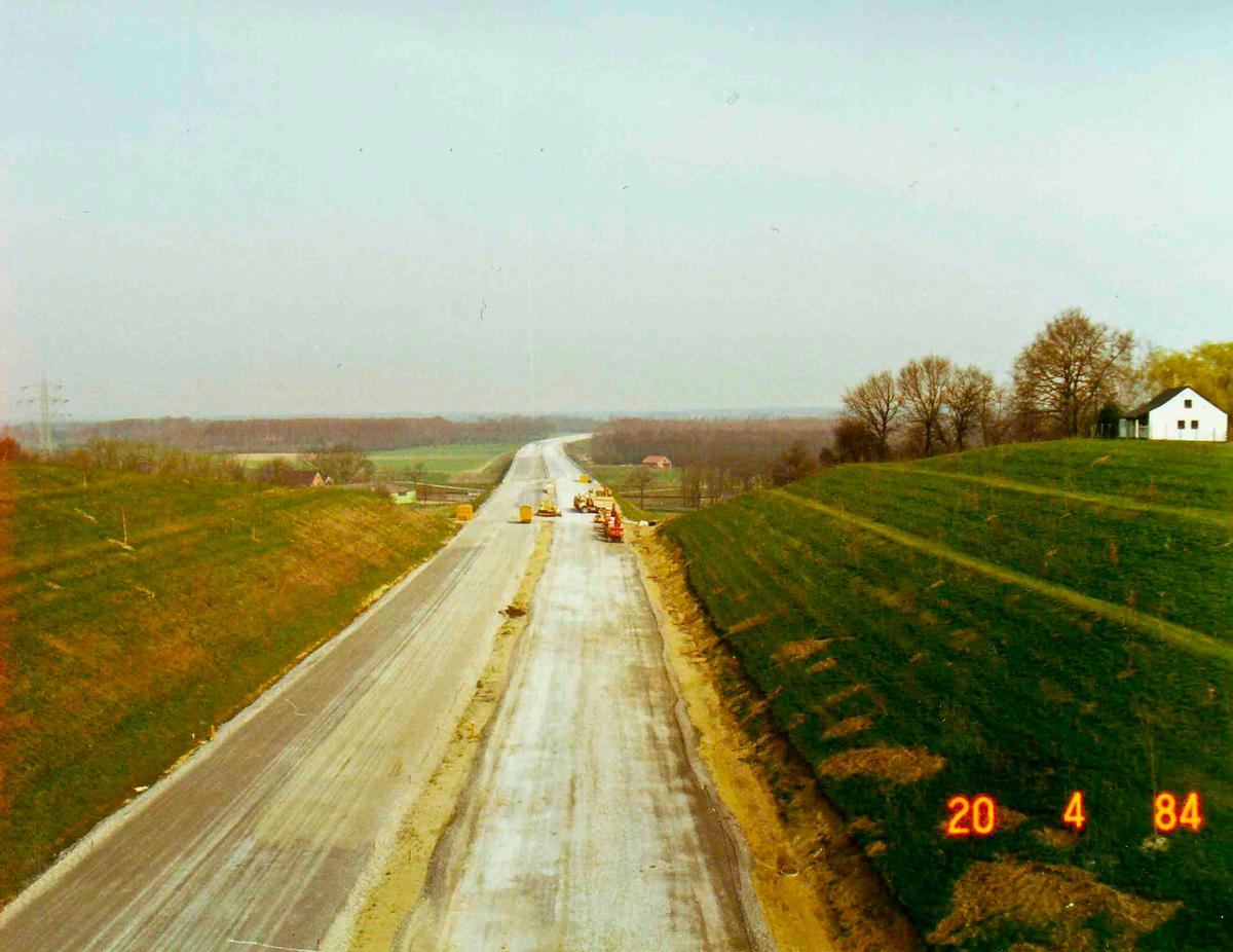 A31 im Bau 1983/1984 