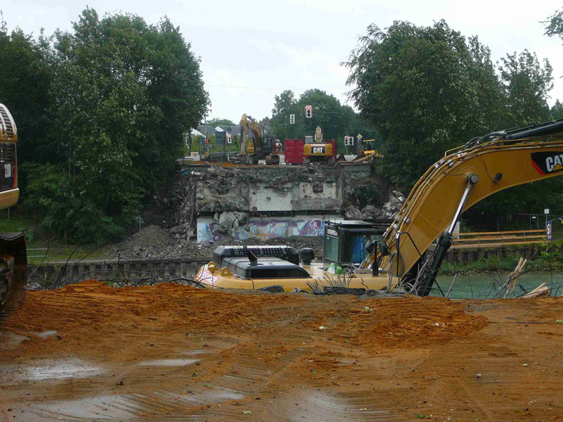 Abriss der Krudenberger Landstr Brücke am 19 Juni 2011 WDK-km 12,240 