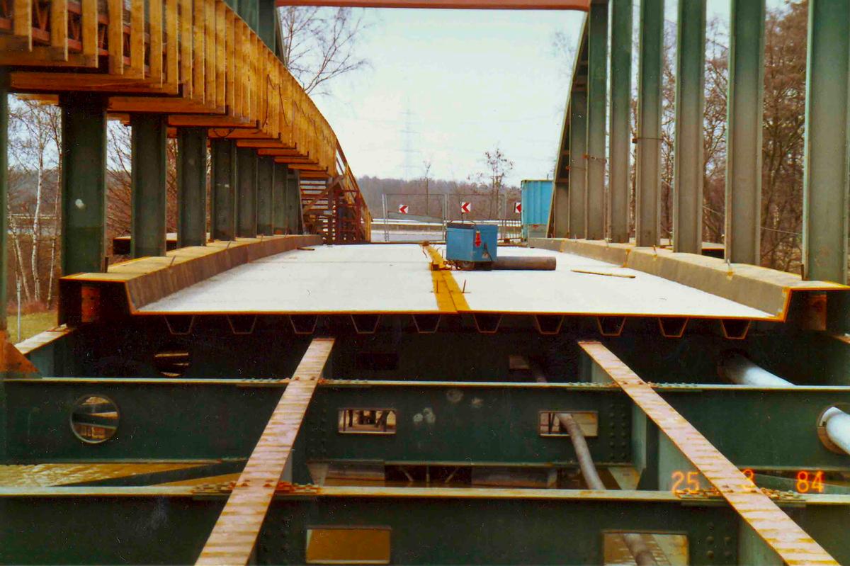 Reparatur der Barnumer Brücke 1984 