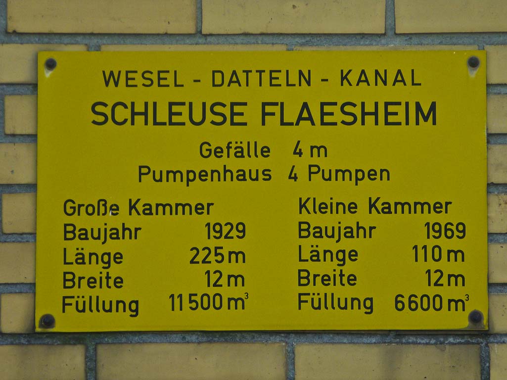Schleuse Flaesheim km 49,387 
