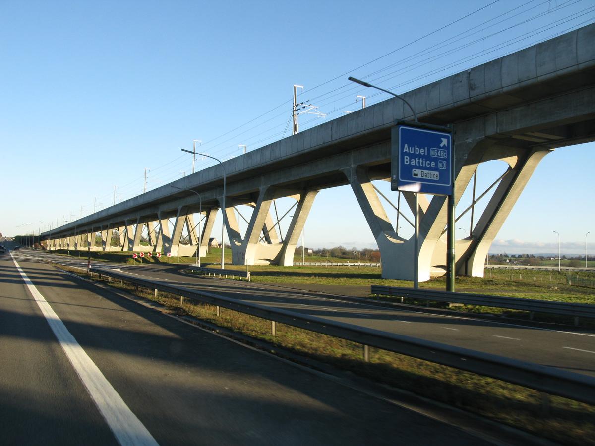 Viaduc de Battice, TGV-Strecke, Belgien 