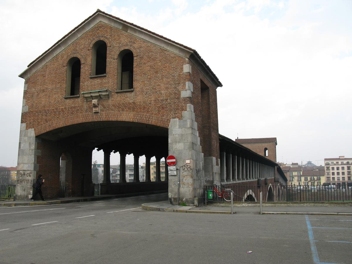 Pavia, Ticino-Brücke Ponte Coperto 