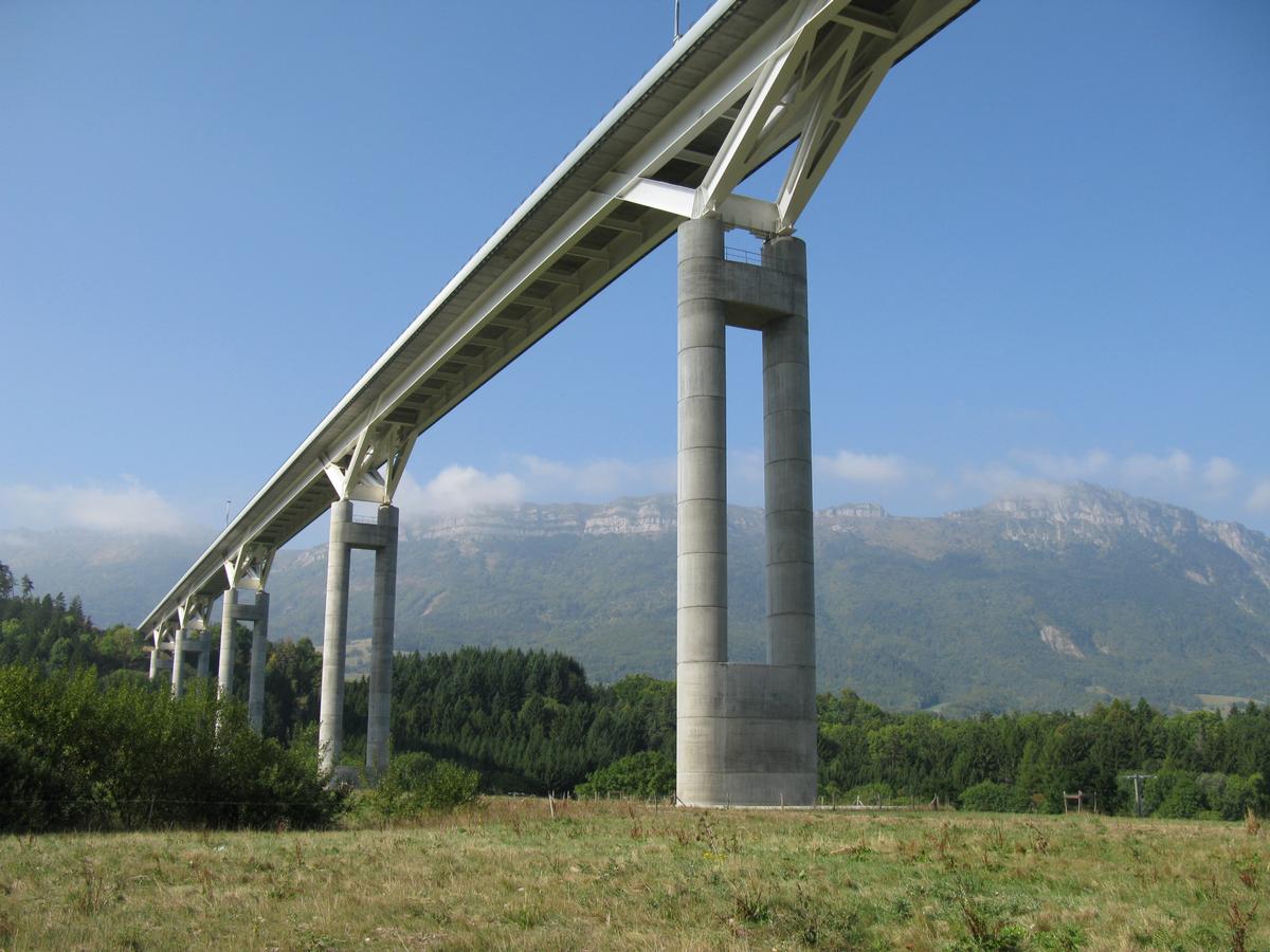 Autobahnbrücke bei Monestier-de-Clermont (Isère) 