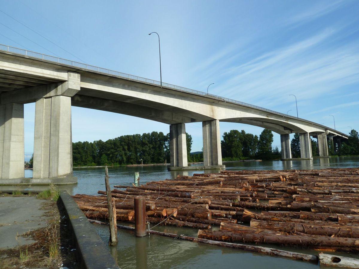 Knight Street Bridge über den Fraser-Nordarm zwischen Vancouver und Richmond 