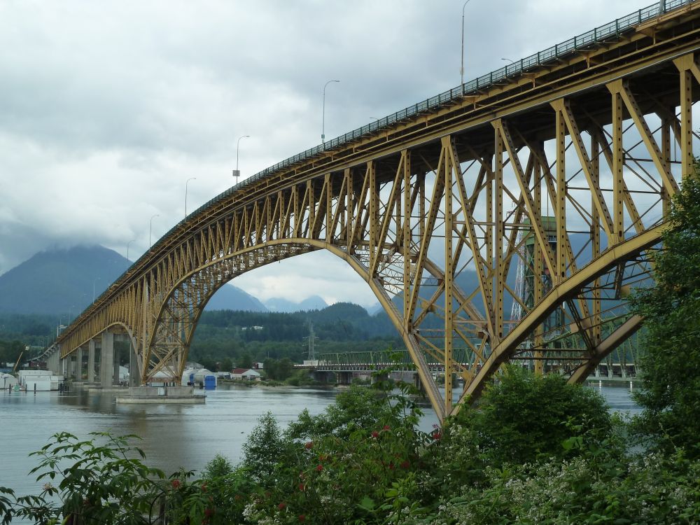Ironworkers Memorial Bridge über den Second Narrows des Burrard Inlets zwischen Vancouver und North Vancouver 