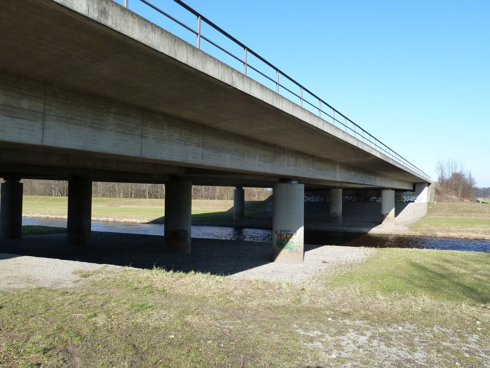 Brücke der Autobahn A5 über die Murg bei Rastatt 