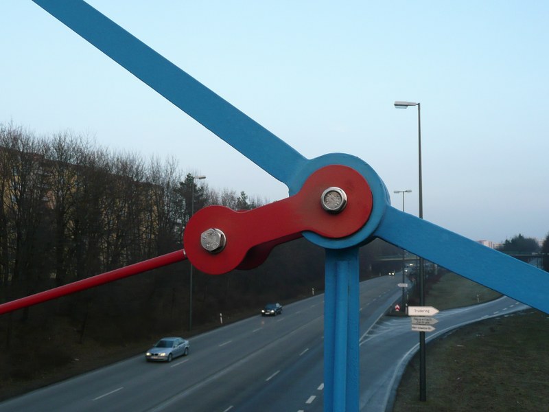 Kettenbrücke Neuperlach Detail Knoten 