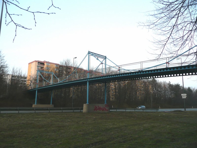 Kettenbrücke Neuperlach Blick von Südwest 