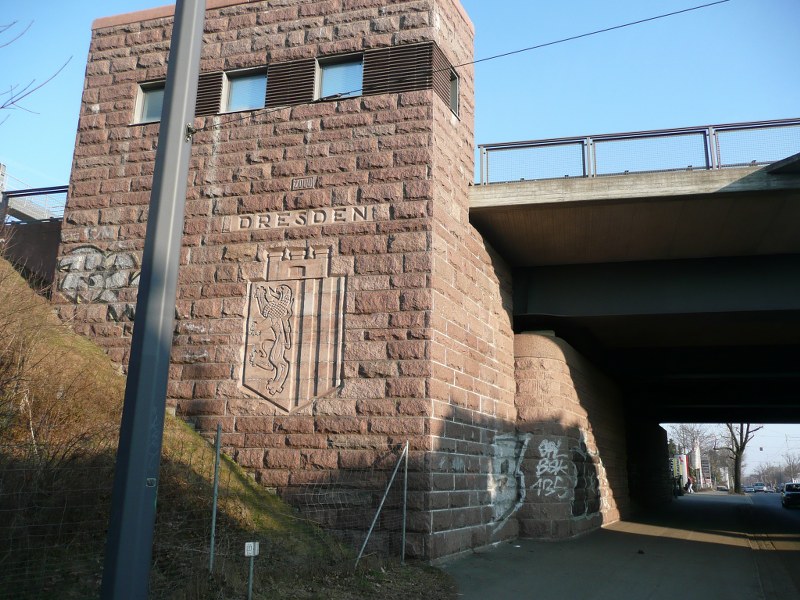 Unionbrücke Widerlager Nord Westseite 
