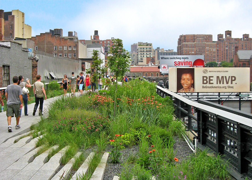 Der High Line Park lockt jährlich viele Besucher an. 