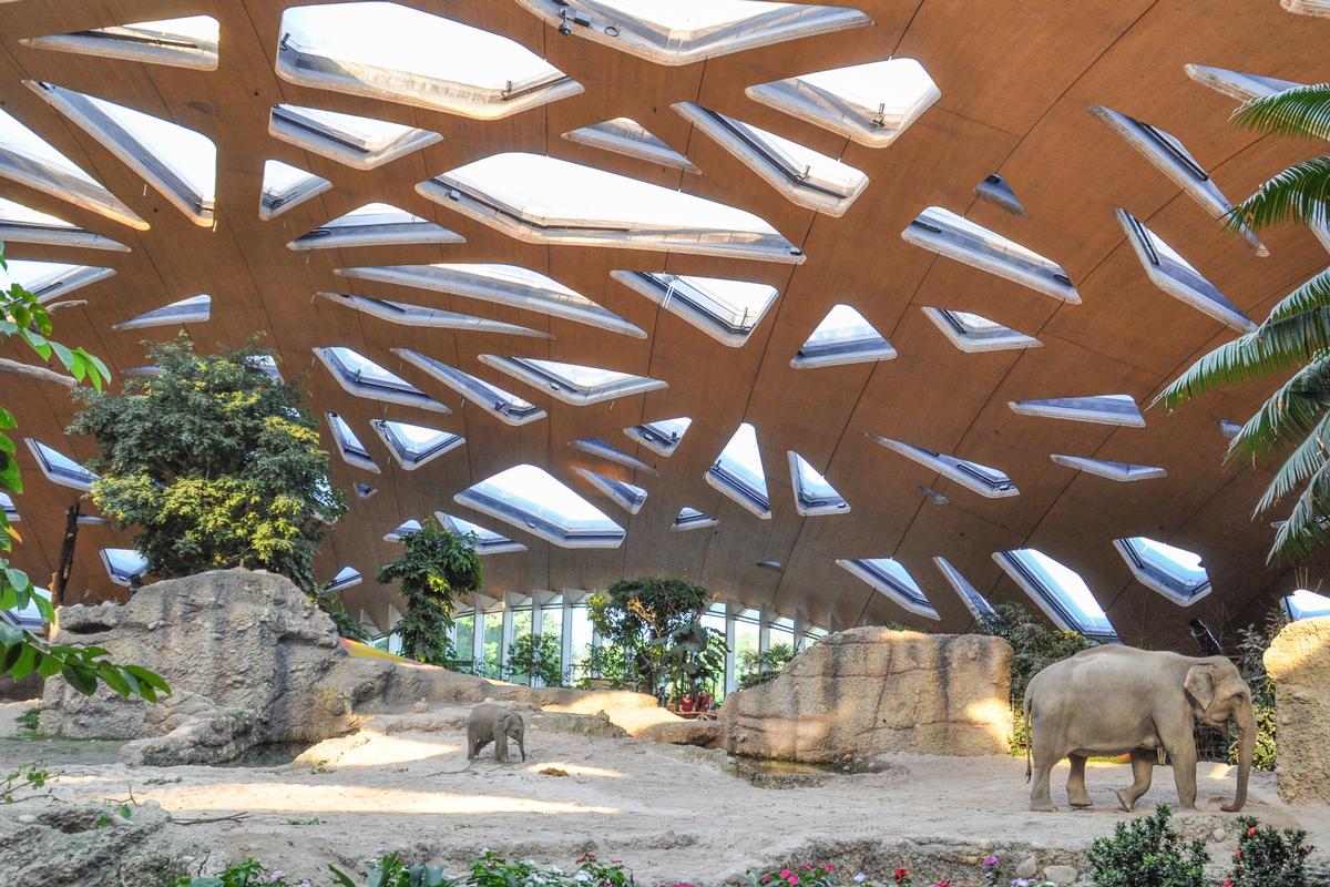Elefantenhaus des Züricher Zoos 