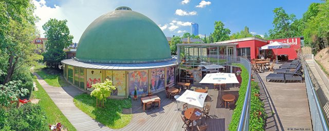 Das Zeiss-Planetarium Jena nach Fertigstellung der Sanierungsarbeiten an der historischen Kuppel 