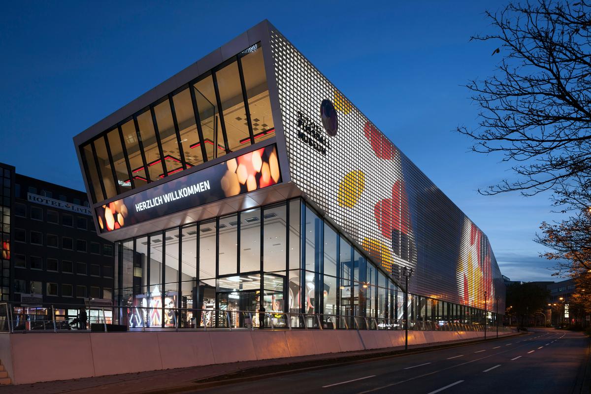 Standing out from the crowd: The German Football Museum is an impressive monument to the legend of football. Standing out from the crowd: The German Football Museum is an impressive monument to the legend of football.