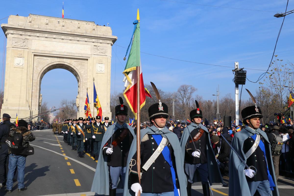 1 December, the National Day, the traditional parade finally could again move through the freshly renovated Triumphal Arch. 1 December, the National Day, the traditional parade finally could again move through the freshly renovated Triumphal Arch.
