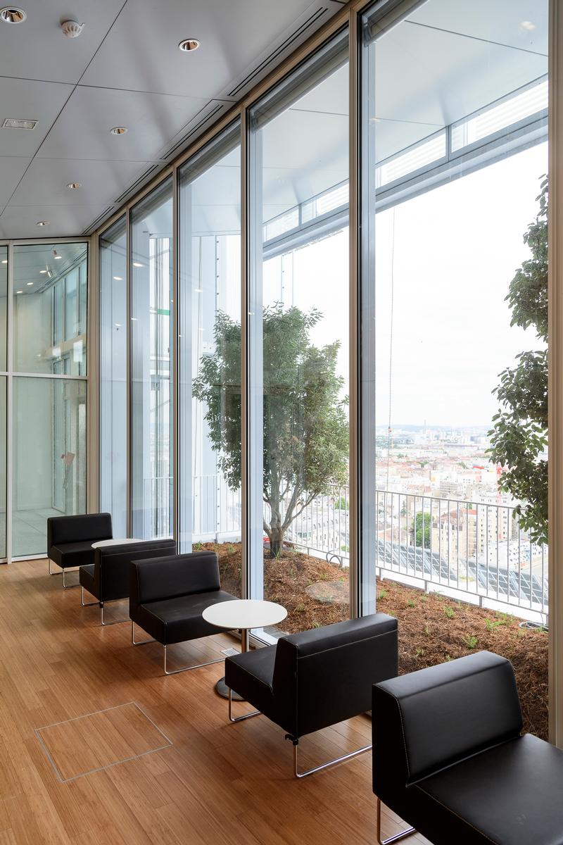 Light and views are omnipresent in the new Parisian landmark. 
