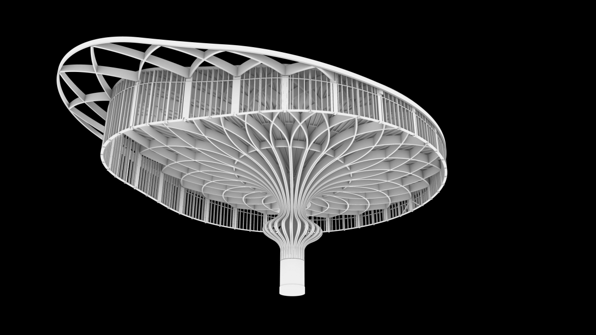 Modell der komplexen Tragstruktur des Casinos Venlo Das Casino Venlo ist ein hochwertiges Freiform-Projekt.