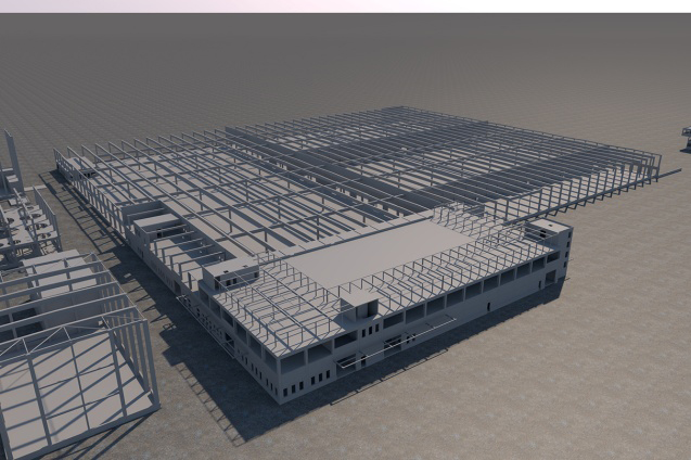Lager und Abfüllgebäude (CAD-Visualisierung) 