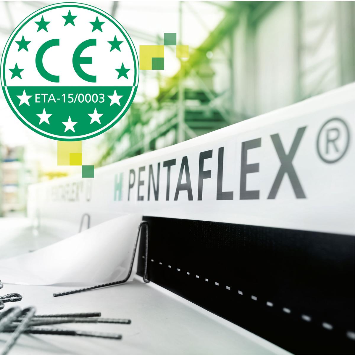 Mediendatei Nr. 250304 Für das PENTAFLEX® Abdichtungssystem wurde kürzlich eine ETA durch das DIBt erteilt. Die damit einhergehende CE-Kennzeichnung bietet für Planer und Verarbeiter eine vereinfachte Ausschreibung und zugleich Rechtssicherheit vor allem bei internationalen Bauprojekten.