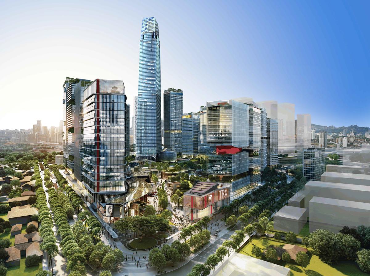 Topping out at 439 m, the Signature Tower will be another architectural highlight in the skyline of Kuala Lumpur. Topping out at 439 m, the Signature Tower will be another architectural highlight in the skyline of Kuala Lumpur.