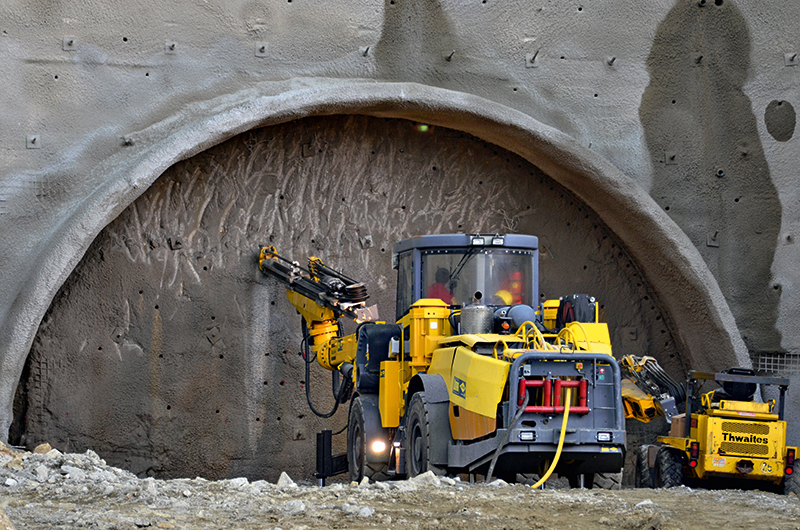 Excavation in accordance with the New Austrian Tunnelling Method (NATM) 