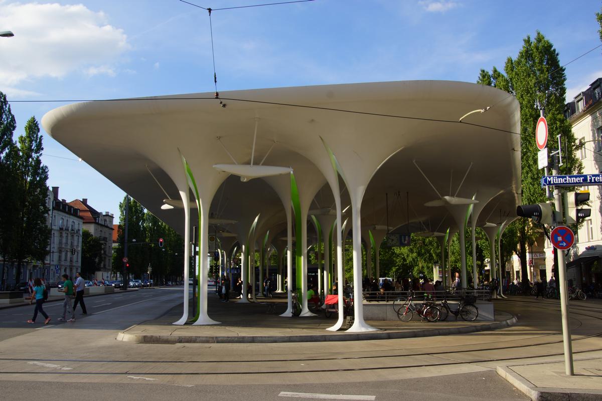 Station de tram Münchner Freiheit 