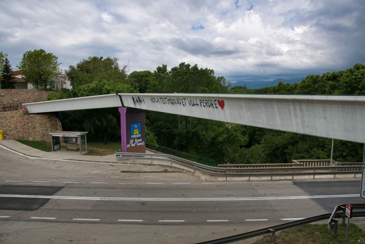 Geh- und Radwegbrücke Sant Celoni 