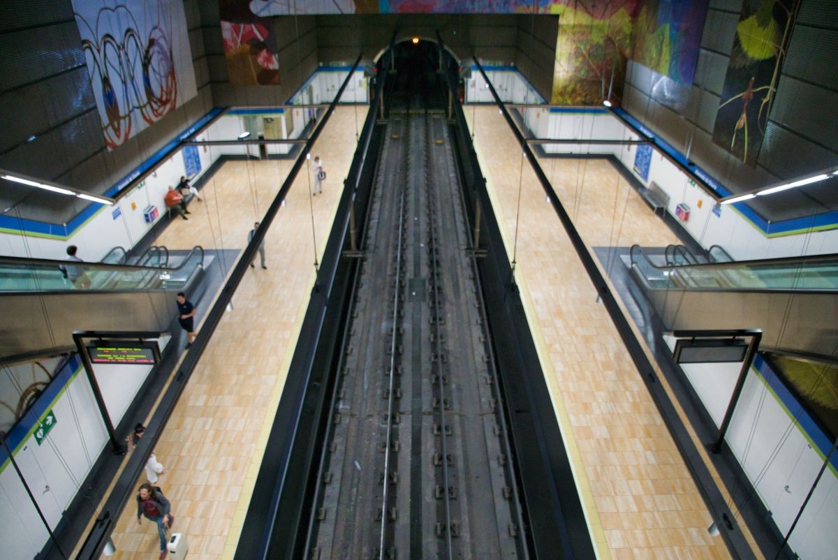 Metrobahnhof Alameda de Osuna 