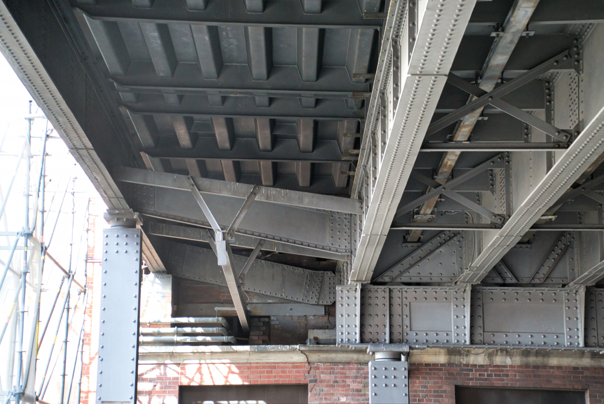 Strasse der Pariser Kommune Rail Overpasses (Berlin-Friedrichshain ...