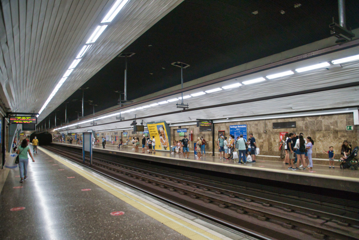 Metrobahnhof Santiago Bernabeu 