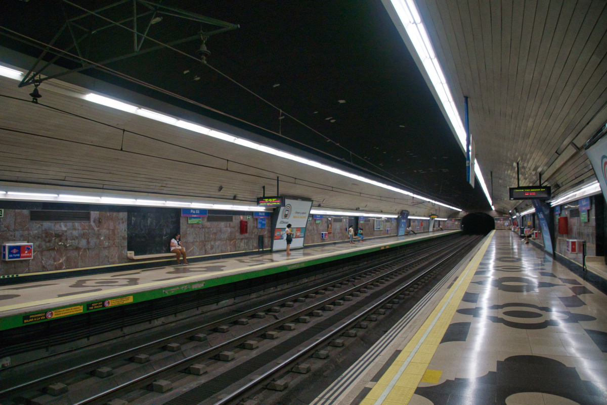 Metrobahnhof Pío XII 