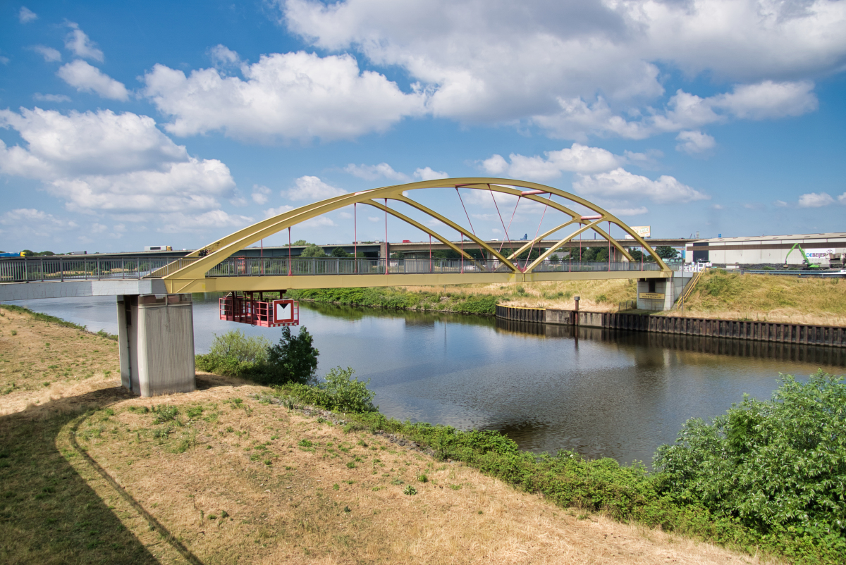 Bridge across the Connecting Canal at Duisburg-Meiderich 