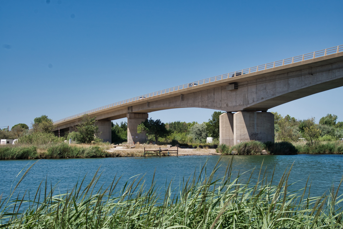 Brücke im Zuge der Ortsumgehung Agde 