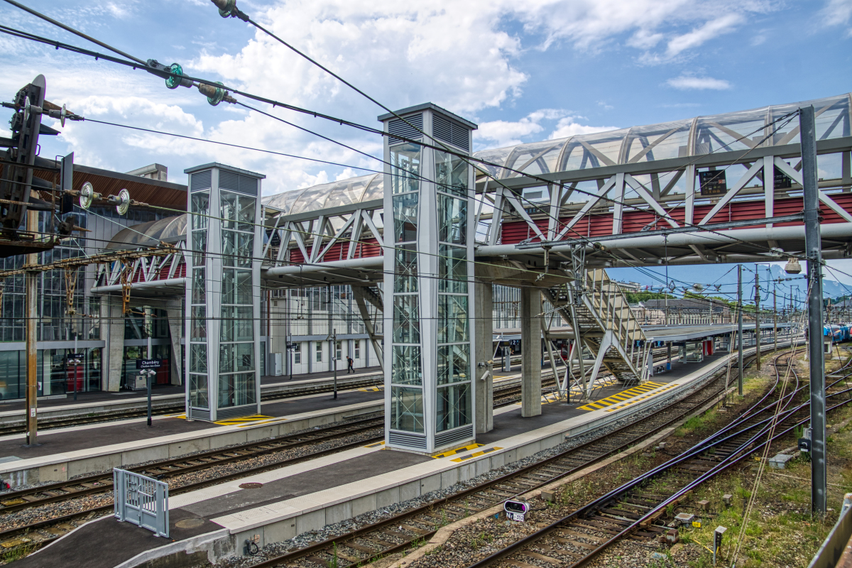 Passerelle de la gare de Chambéry 