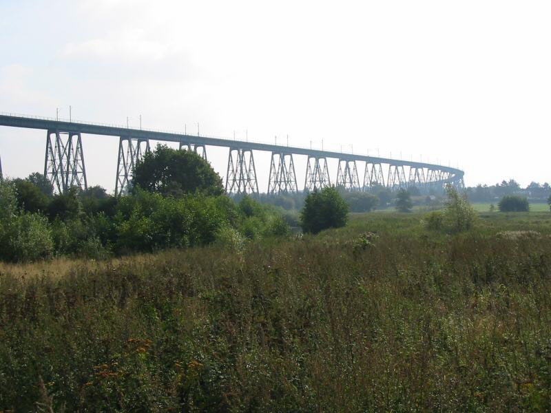 Rendsburg High Bridge.Access viaduct 