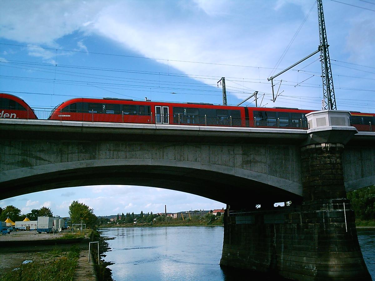 Marienbrücke der Eisenbahn, Dresden 