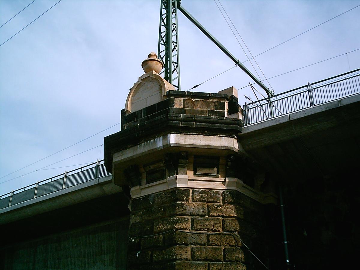 Marienbrücke der Eisenbahn, Dresden 