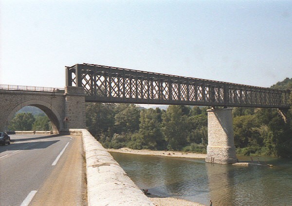 Railroad bridge at Anduze (Gard) 