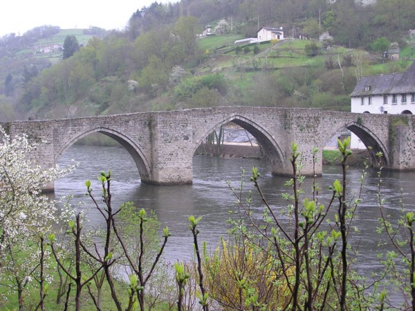 Pont de la Truyère (pont-route), Entraygues sur Truyère, Aveyron 