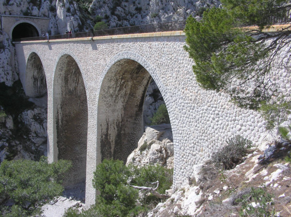 Viaduc des Aragnoles (pont-rail), Niolon, Bouches du Rhône 