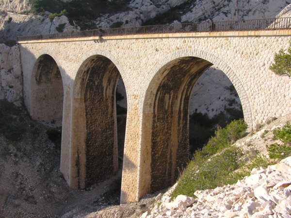 Viaduc Baume de Lune (pont-rail), Niolon, Bouches du Rhône 