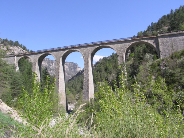 Viaduc de Donne (pont-rail), Annot, Alpes de Haute Provence 